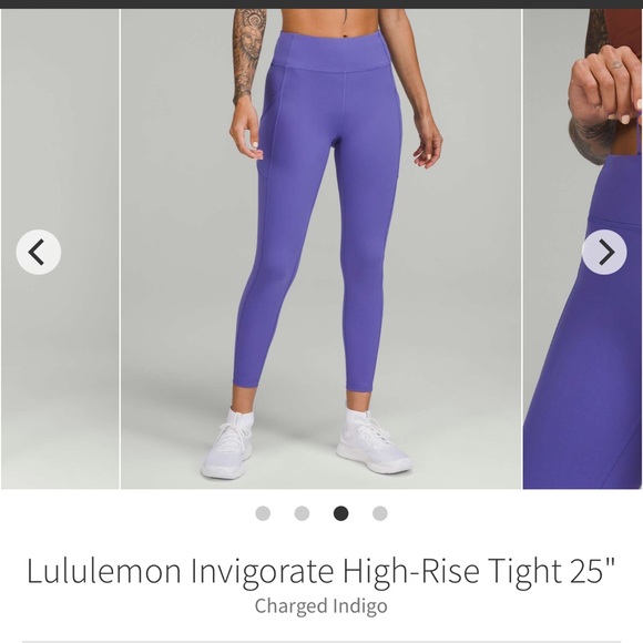 lululemon athletica Pants - NWT Lululemon Invigorate HR Tight 25" Charged Indigo Sz 8